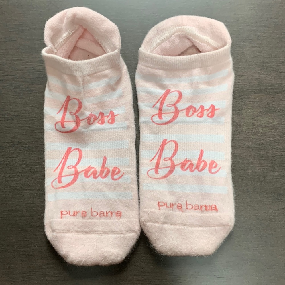 Pure Barre socks, medium